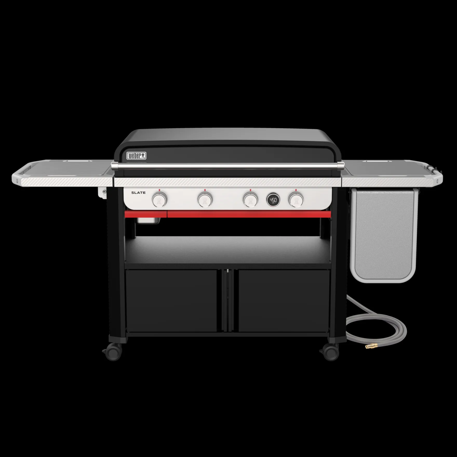 Slate® 36" Rust-Resistant Griddle with Flip-Up Side Table (Natural Gas)