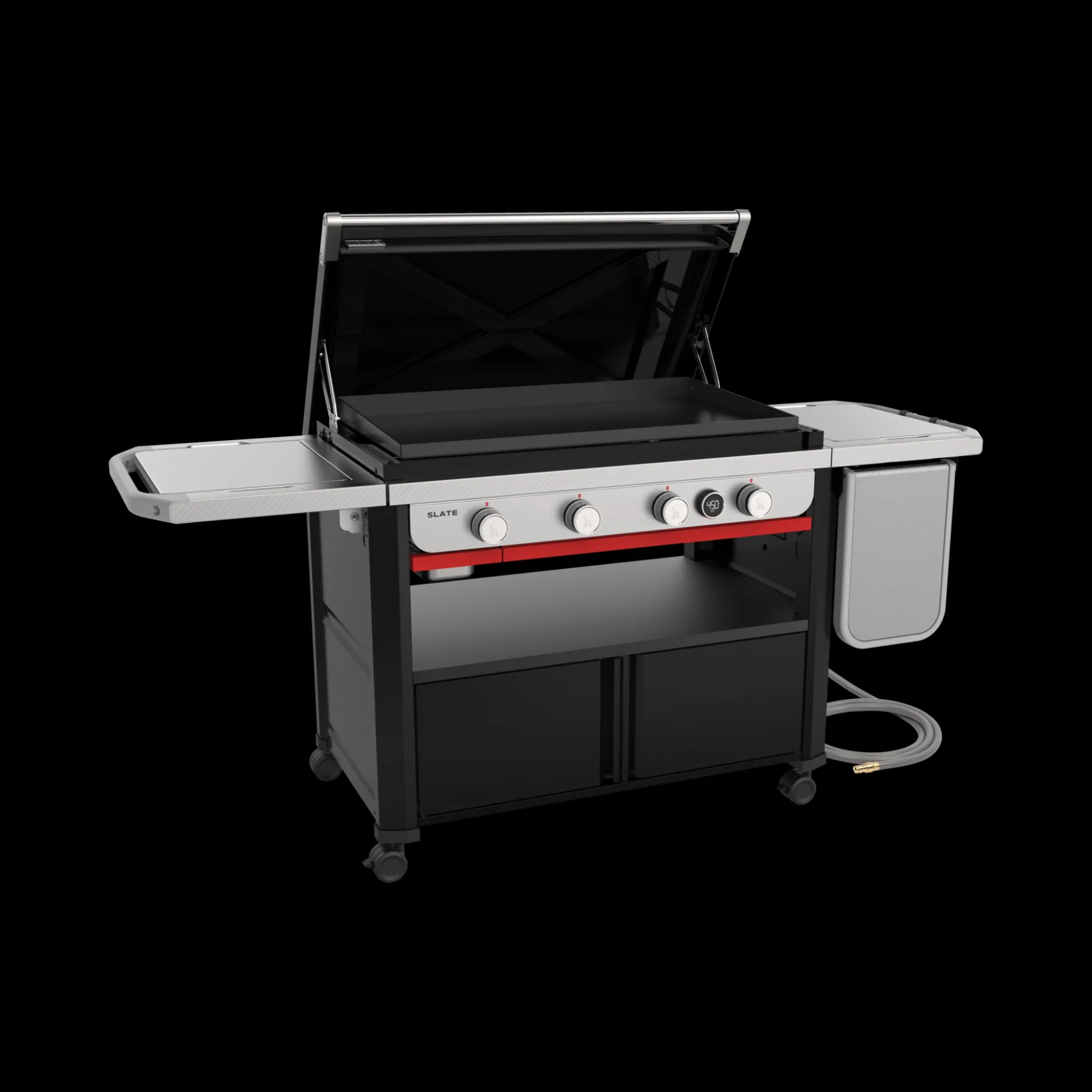Slate® 36" Rust-Resistant Griddle with Flip-Up Side Table (Natural Gas)