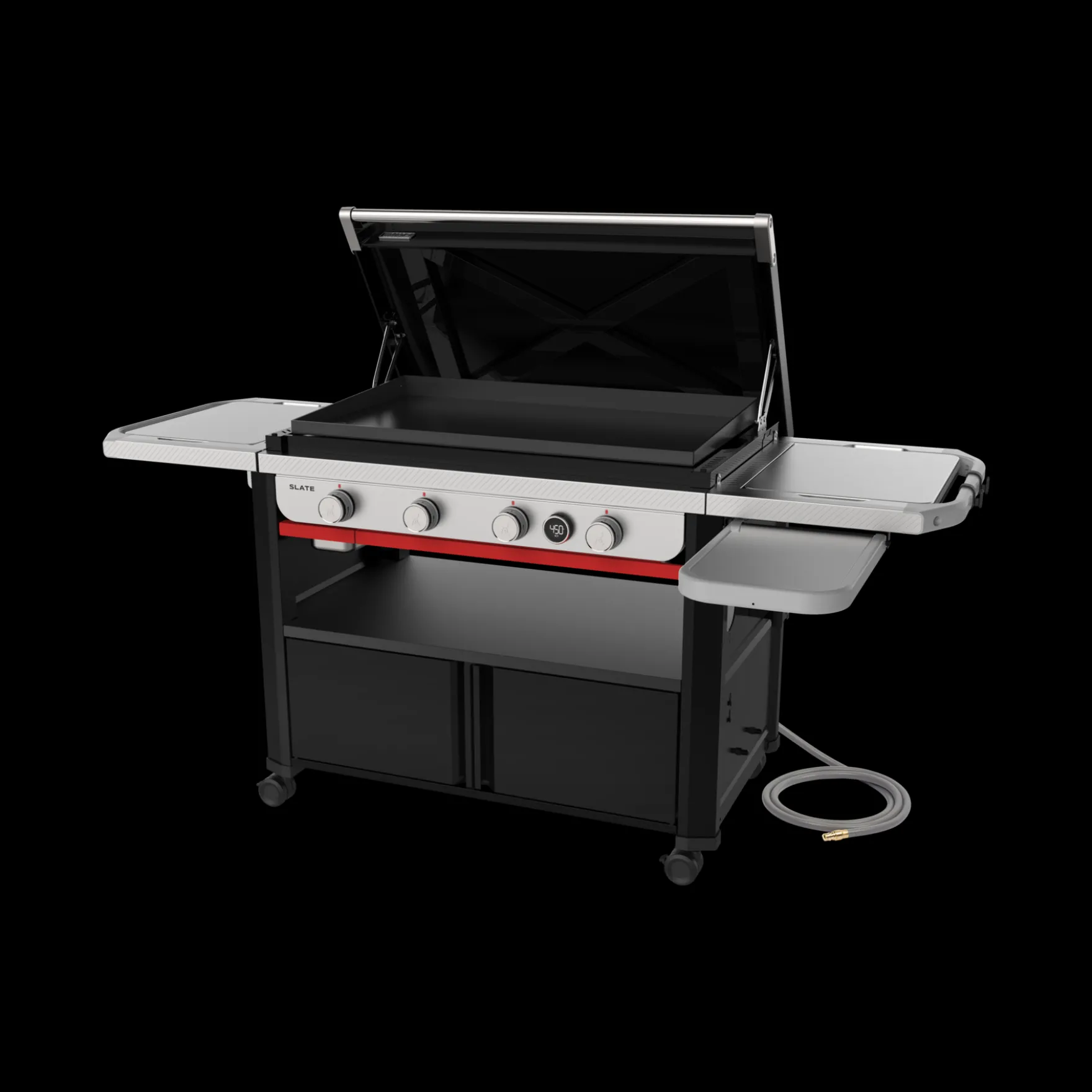 Slate® 36" Rust-Resistant Griddle with Flip-Up Side Table (Natural Gas)
