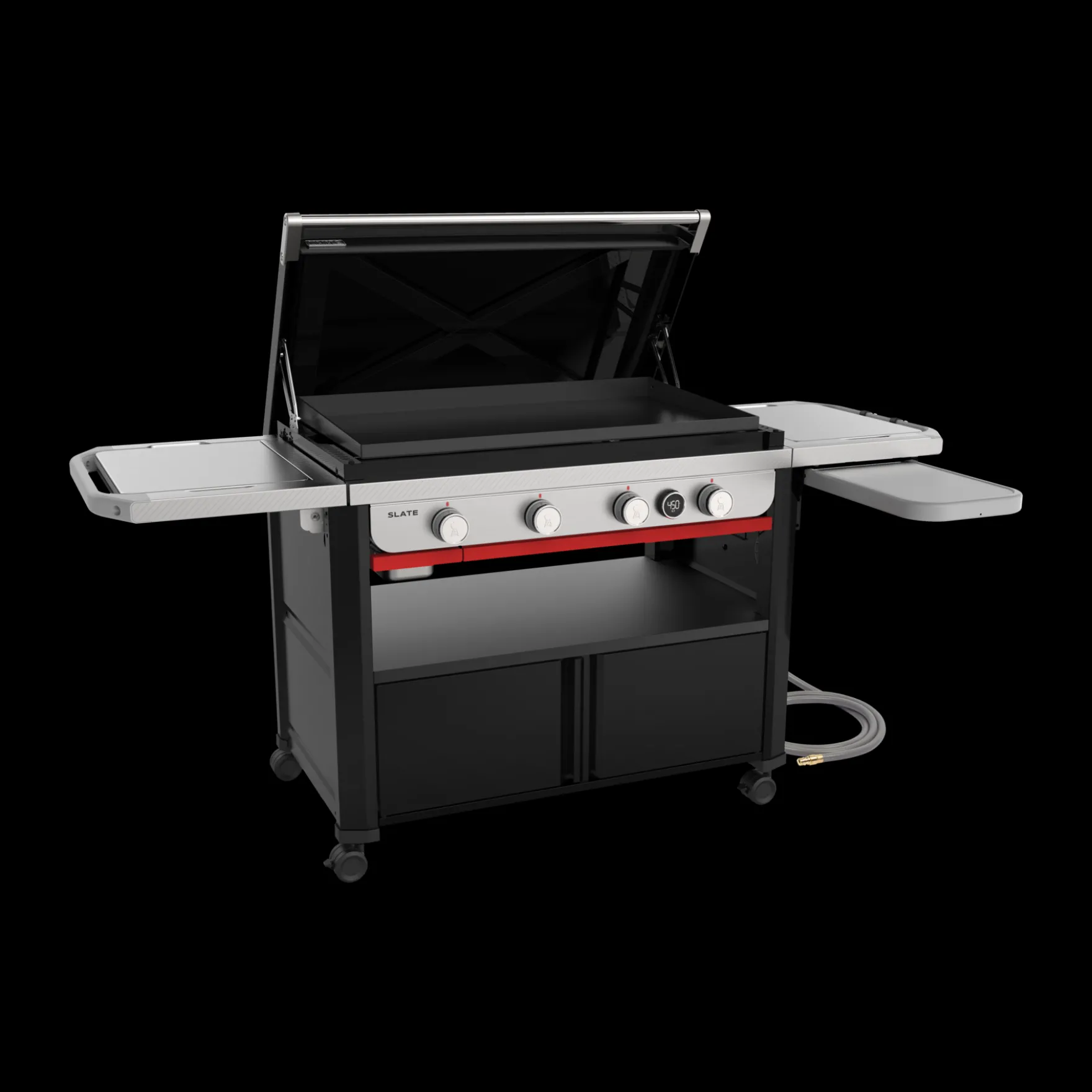 Slate® 36" Rust-Resistant Griddle with Flip-Up Side Table (Natural Gas)