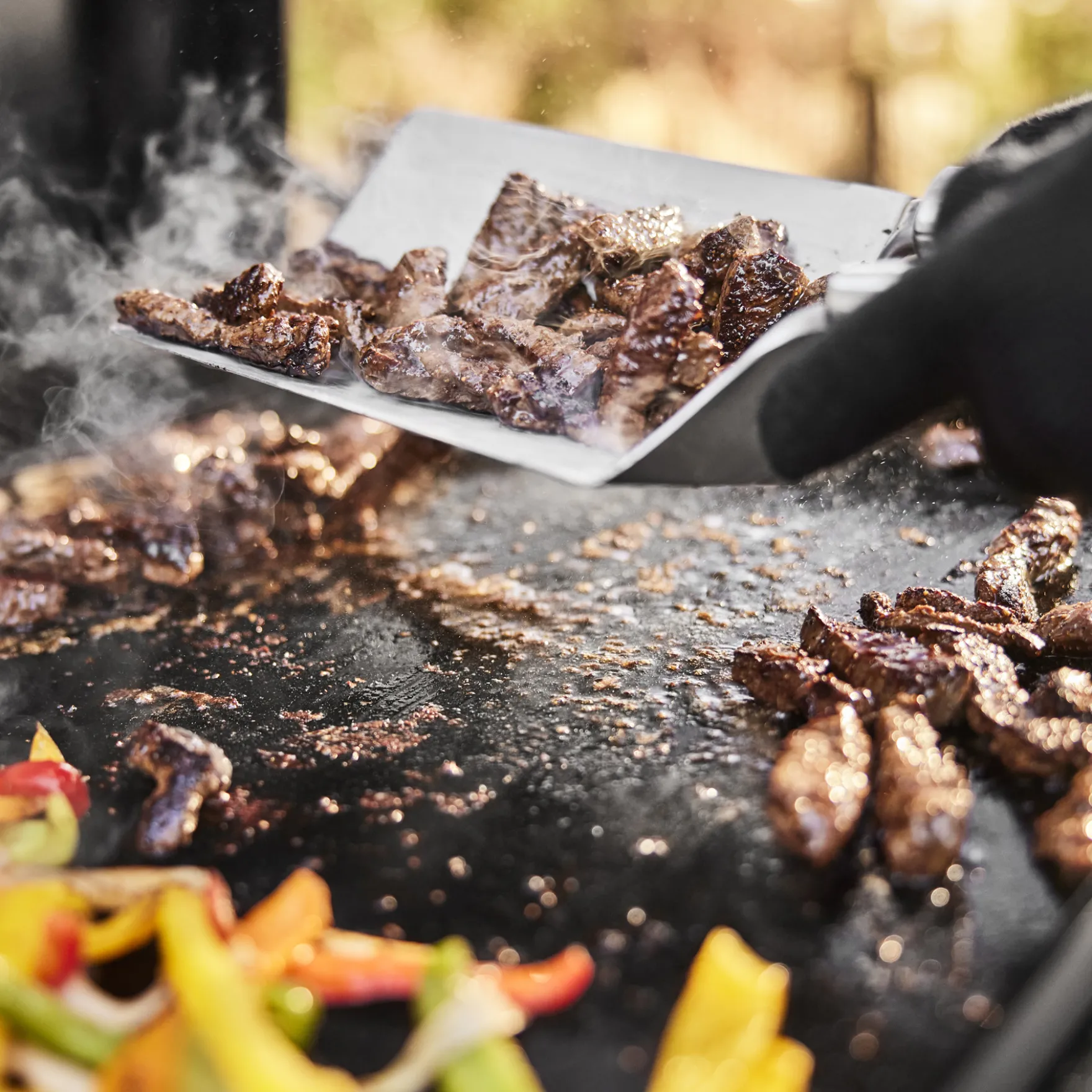 Slate® 36" Rust-Resistant Griddle with Flip-Up Side Table (Natural Gas)
