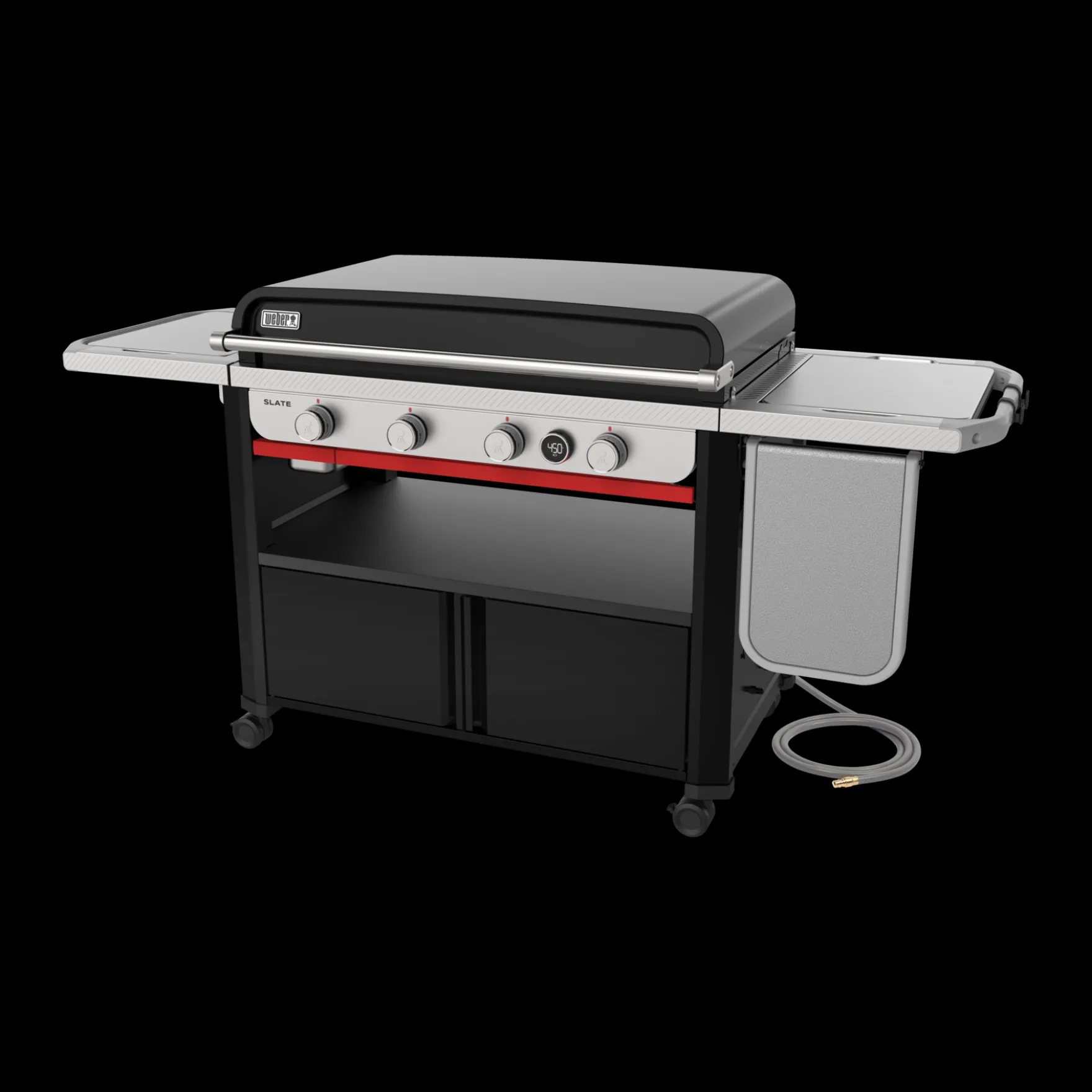 Slate® 36" Rust-Resistant Griddle with Flip-Up Side Table (Natural Gas)