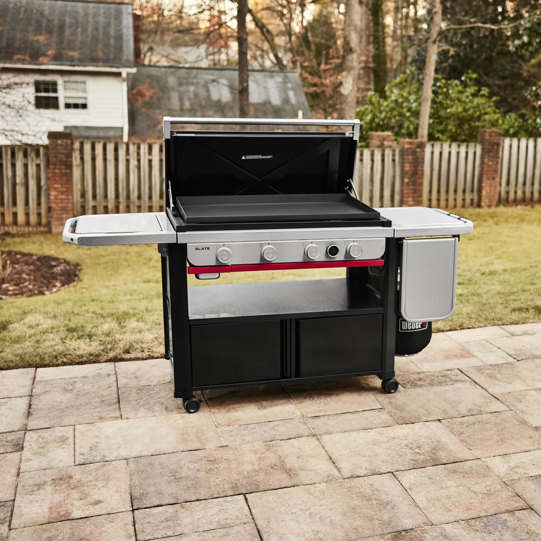 Slate® 36" Rust-Resistant Griddle with Flip-Up Side Table (Liquid Propane)