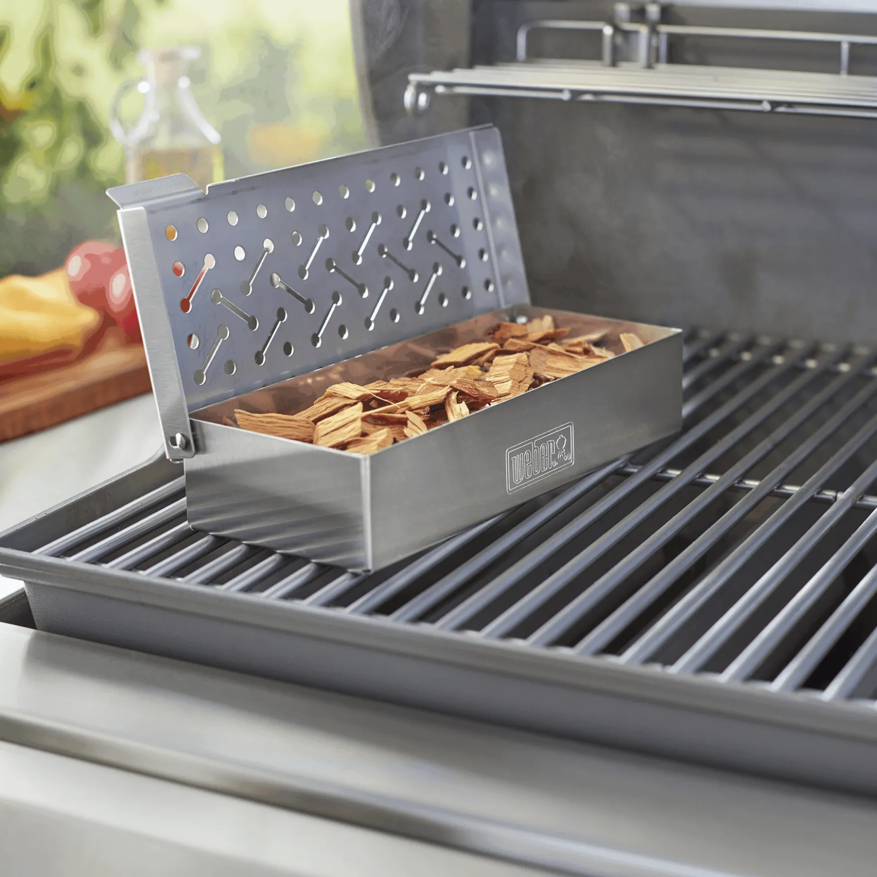 Smoker Box - Weber Q 200/2000 & larger gas grills
