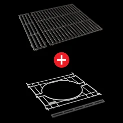 WEBER CRAFTED Porcelain-Enameled Cast-Iron Cooking Grates & Frame Kit – SPIRIT 200 series